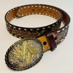 Rockmount Ranch Wear Leather Belt with Buckle